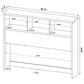 Westpark 3-piece Queen Bedroom Set Bookcase Headboard Pine