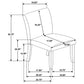 Paxton Upholstered Dining Side Chair Beige (Set of 2)