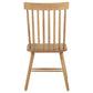Andrews Windsor Spindle Back Dining Side Chair Light Ash (Set of 2)