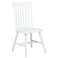Andrews Windsor Spindle Back Dining Side Chair White (Set of 2)