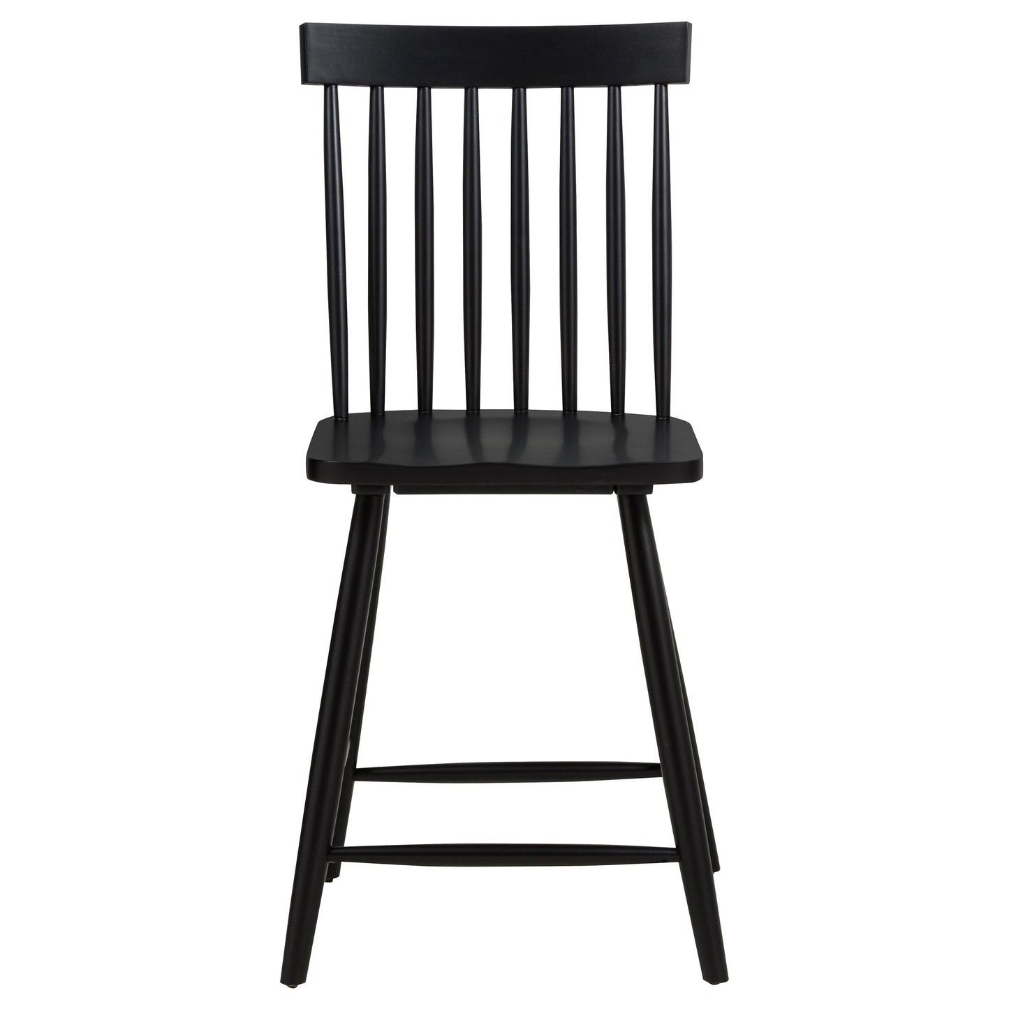 Andrews Windsor Counter Height Dining Side Chair Black (Set of 2)