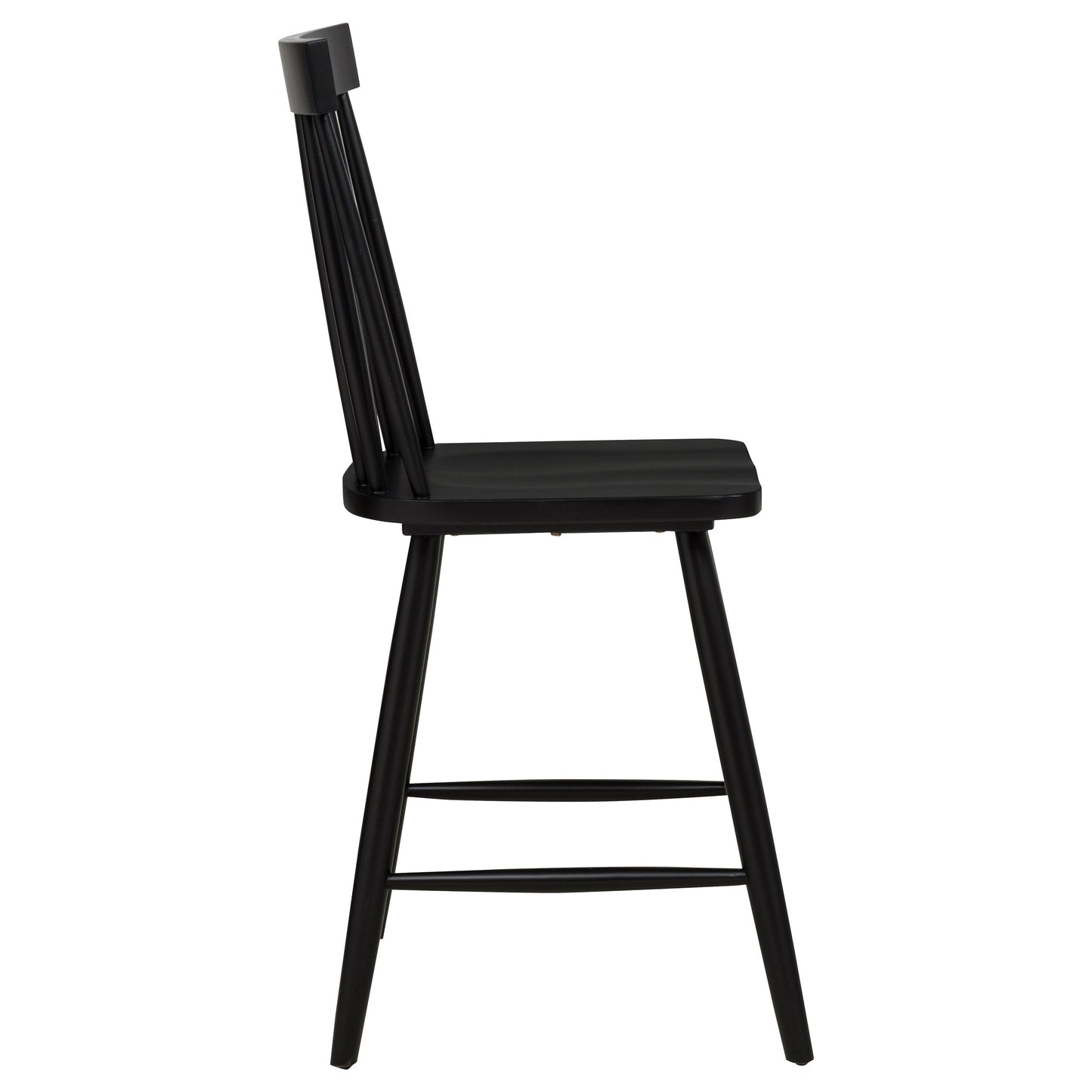 Andrews Windsor Counter Height Dining Side Chair Black (Set of 2)