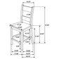 Cardova Counter Height Dining Chair Vineyard Oak (Set of 2)