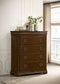 Garland 4-drawer Bedroom Chest of Drawers Brown Cherry