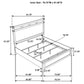 Hazlewood 61-inch Eastern King Panel Bed Vineyard Oak