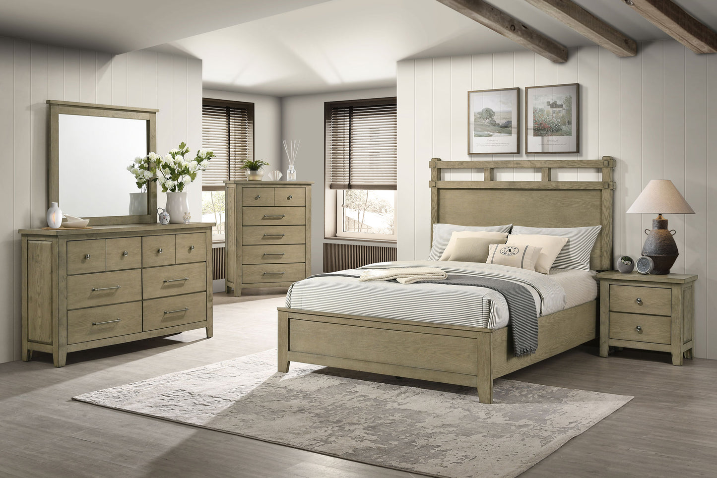 Hazlewood 5-drawer Bedroom Chest of Drawers Vineyard Oak