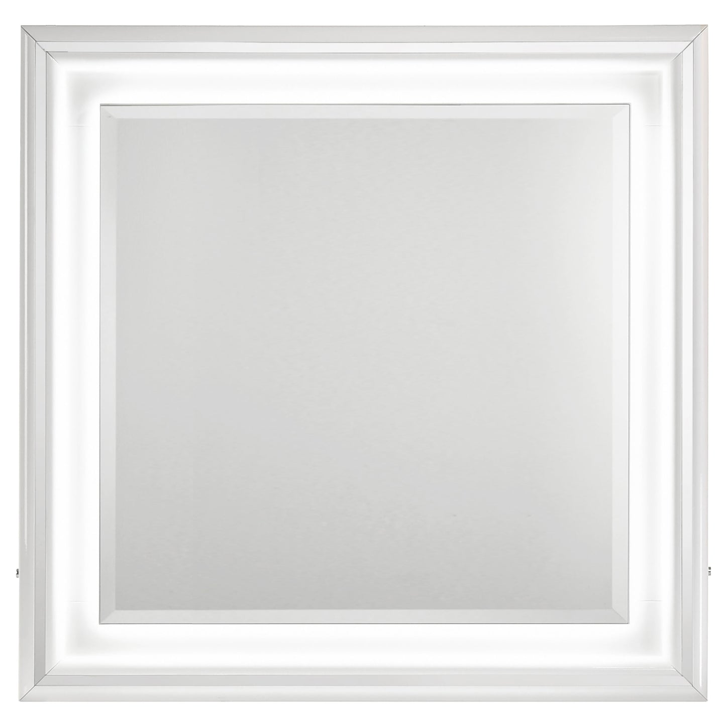 Cassia Dresser Mirror White High Gloss
