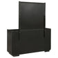 Leandro 8-drawer Bedroom Dresser with Mirror Burnished Black