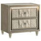 Lorient 4-piece Queen Bedroom Set Ivory and Camel