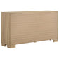 Arielle 6-drawer Bedroom Dresser Cabinet Light Oak