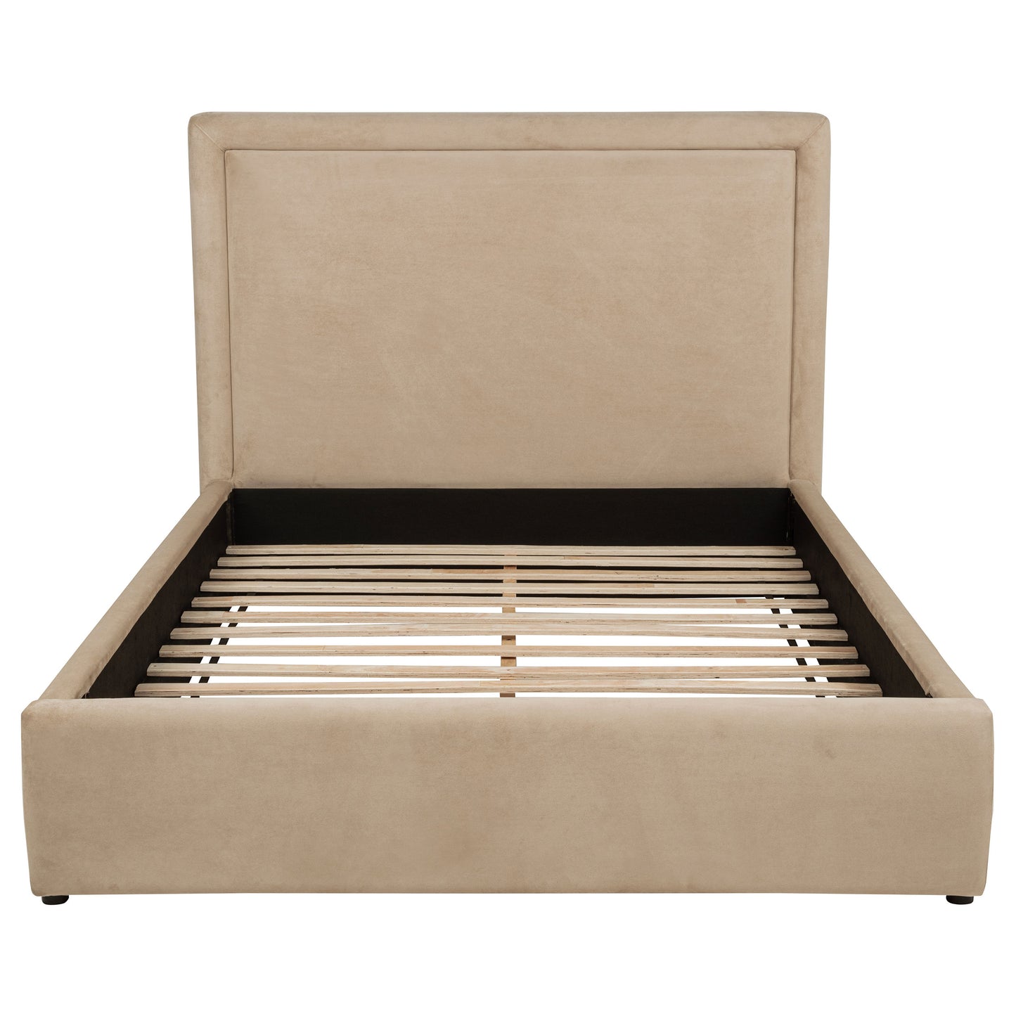 Lawson 54-inch Upholstered Queen Platform Bed Light Saddle