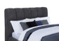 Nollet 48-inch Upholstered Eastern King Platform Bed Grey