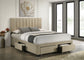 Wheatland 4-drawer Upholstered Full Storage Bed Light Brown