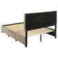 Wheatland 4-drawer Upholstered Full Storage Bed Light Brown