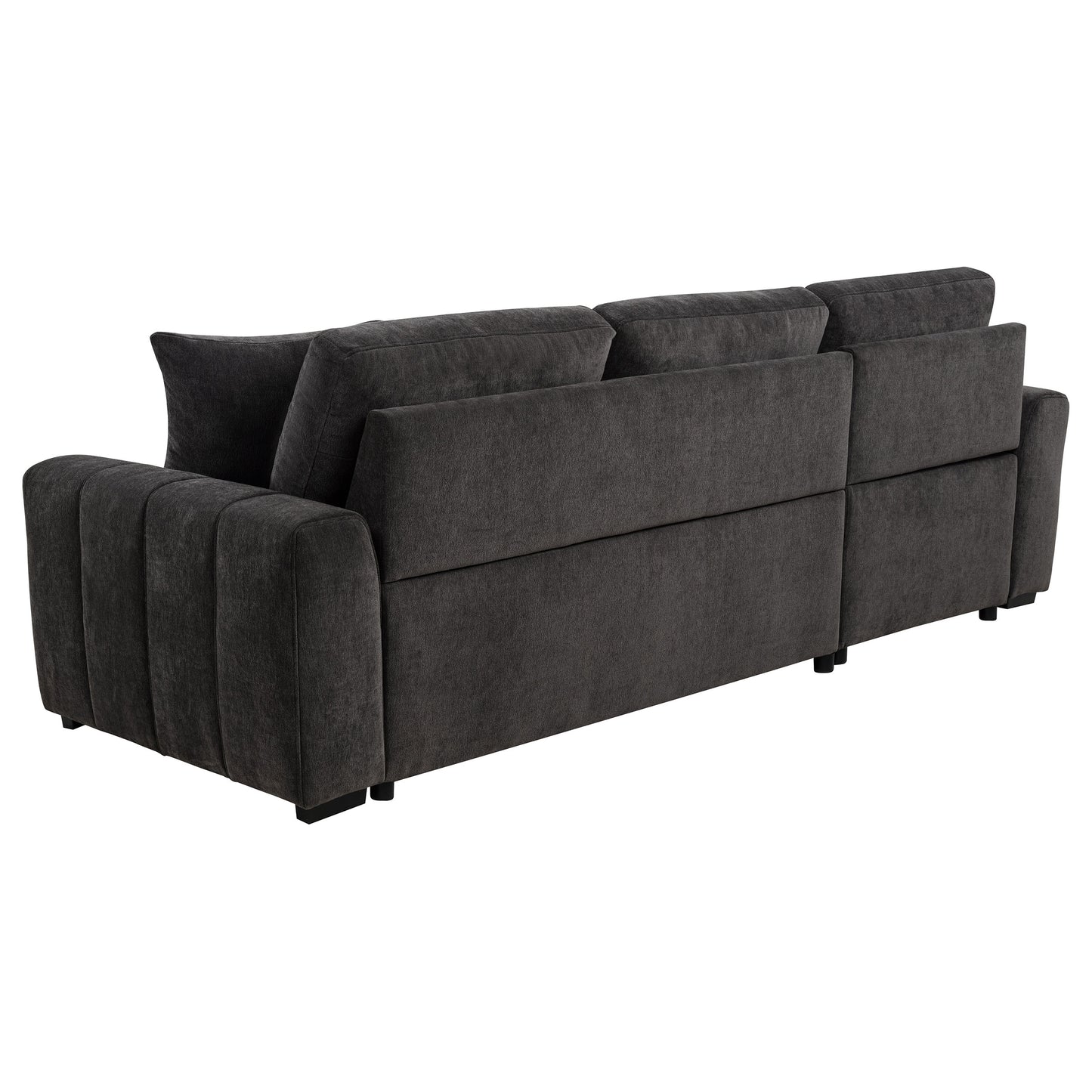 Pastrana Upholstered Sleeper Sectional Sofa LAF Chaise Grey