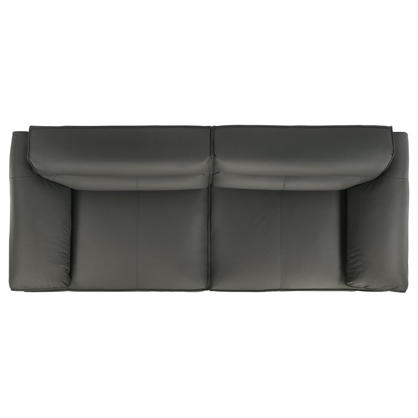 Buxton 2-piece Leather Upholstered Sofa Set Graphite