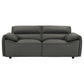 Buxton 2-piece Leather Upholstered Sofa Set Graphite