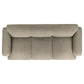 Dorset Fabric Upholstered Round Track Arm Sofa Brown