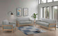 Vaughn Fabric Upholstered Flared Arm Accent Chair Grey