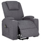Louie Chenille Upholstered Power Lift Massage Chair Grey