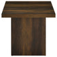 Devar 2-piece Square Coffee and End Table Set Dark Pine