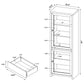 Denison 67-inch 2-door Media Tower Storage Cabinet Black