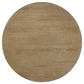Adina 36-inch Round Wood Coffee Table Distressed Light Brown