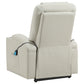 Armstrong Upholstered Power Lift Massage Recliner Ivory