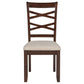 Barton 5-piece Round Wood Dining Table Set Dark Brown