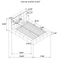 Dreux Upholstered Queen Panel Platform Bed Grey