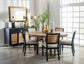 Arini Rattan Cane Dining Side Chair Black (Set of 2)