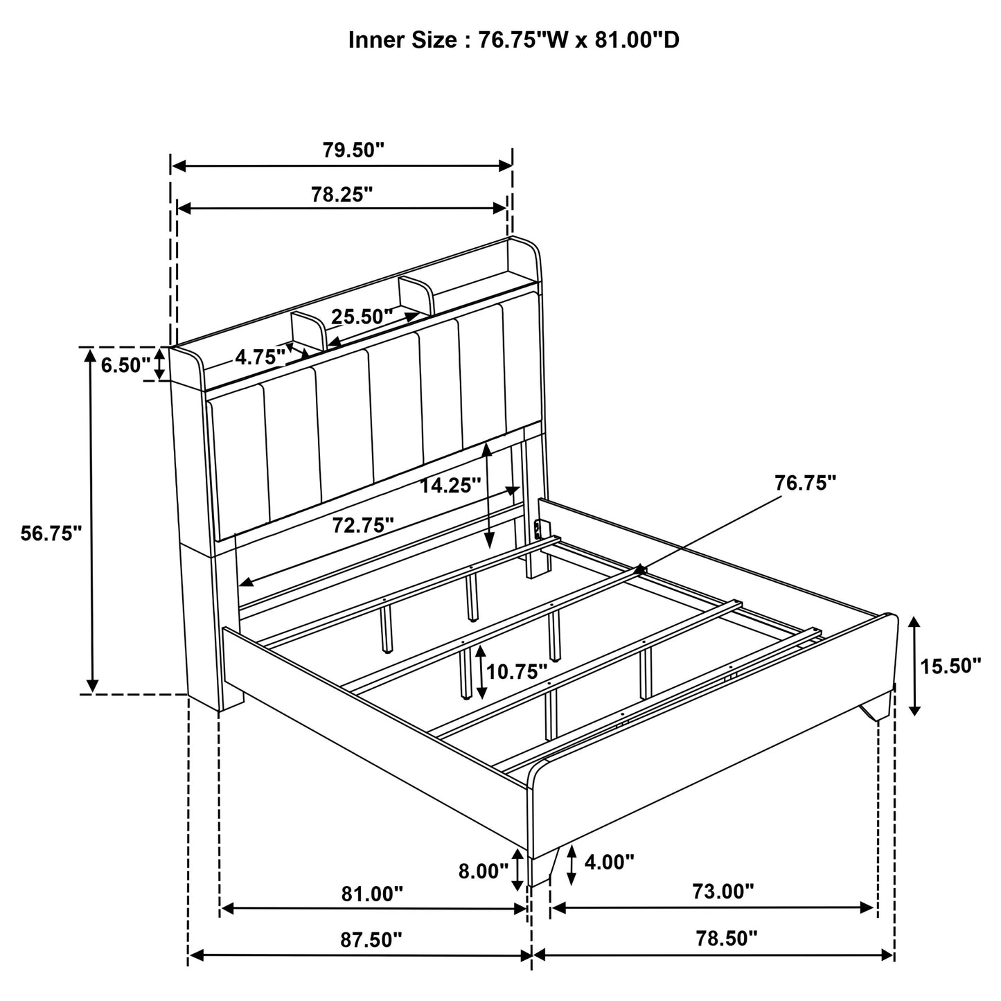 Henderson 5-piece Eastern King Bedroom Set Medium Oak