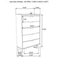 Henderson 5-drawer Bedroom Chest of Drawers Medium Oak