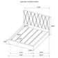 Delsea Upholstered Queen Panel Platform Bed Light Brown