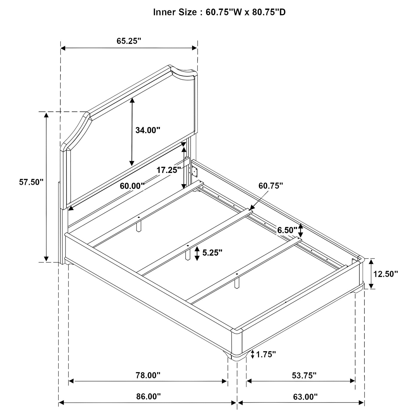 Garland 4-piece Queen Bedroom Set Brown Cherry