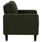 Ruth 3-piece Fabric Upholstered Track Arm Sofa Matcha Green