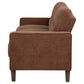Bowen II Fabric Upholstered Track Arm Sofa Rust