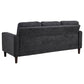 Bowen II 2-piece Upholstered Track Arm Sofa Set Steel Grey