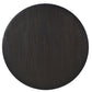 Leandro 5-piece Round Dining Table Set Burnished Black