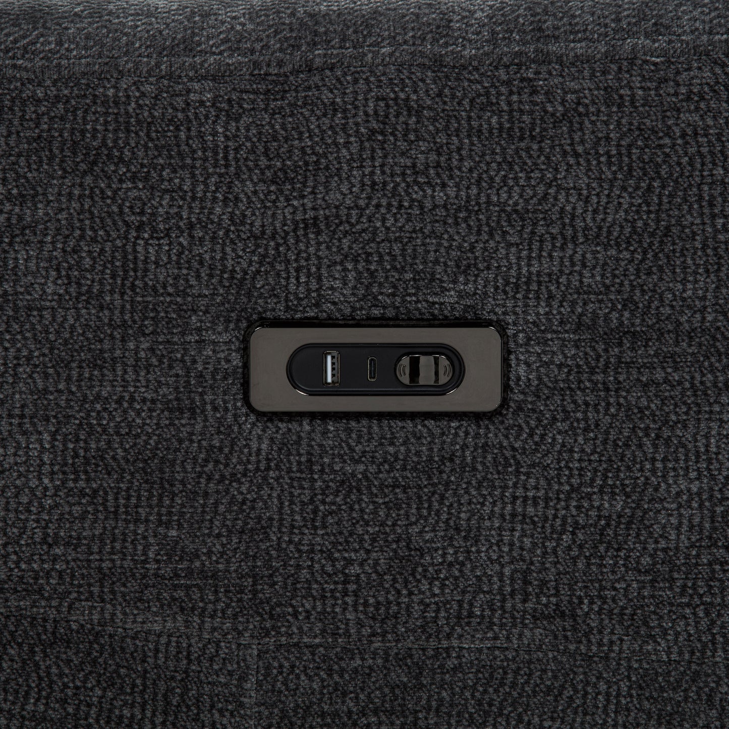 Kennett Chenille Upholstered Power Reclining Loveseat Grey