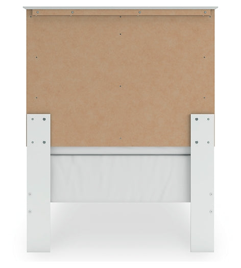 Bostwick Shoals Twin Panel Bed with Mirrored Dresser and Nightstand