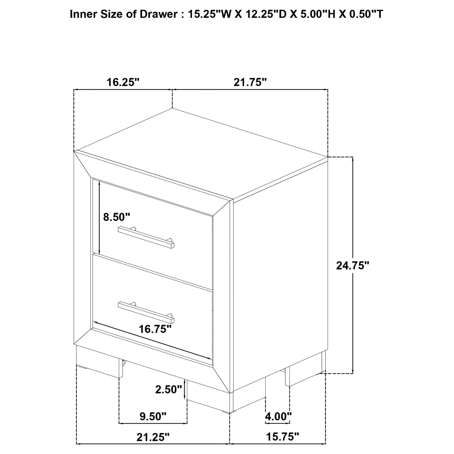 Arielle 5-piece Eastern King Bedroom Set Light Oak