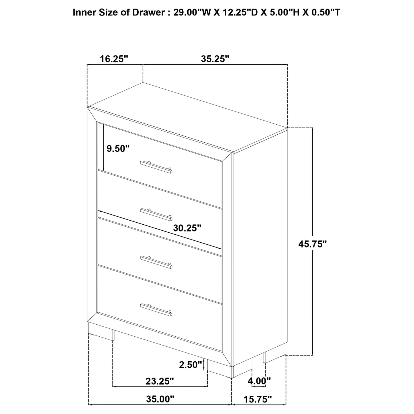 Arielle 5-piece Eastern King Bedroom Set Light Oak