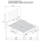 Wheatland 4-drawer Upholstered Eastern King Storage Bed Brown