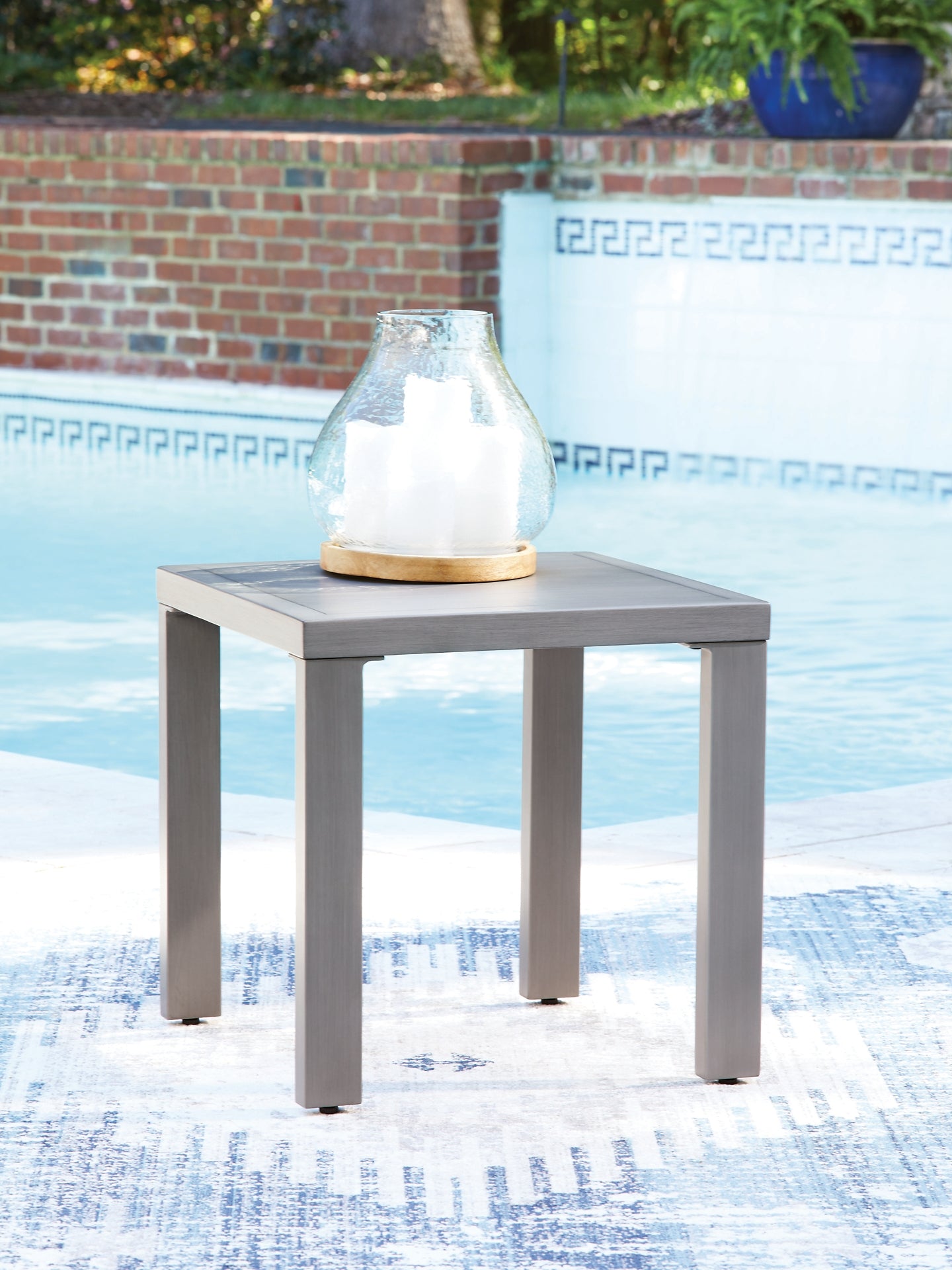 Half Moon Beach Square End Table
