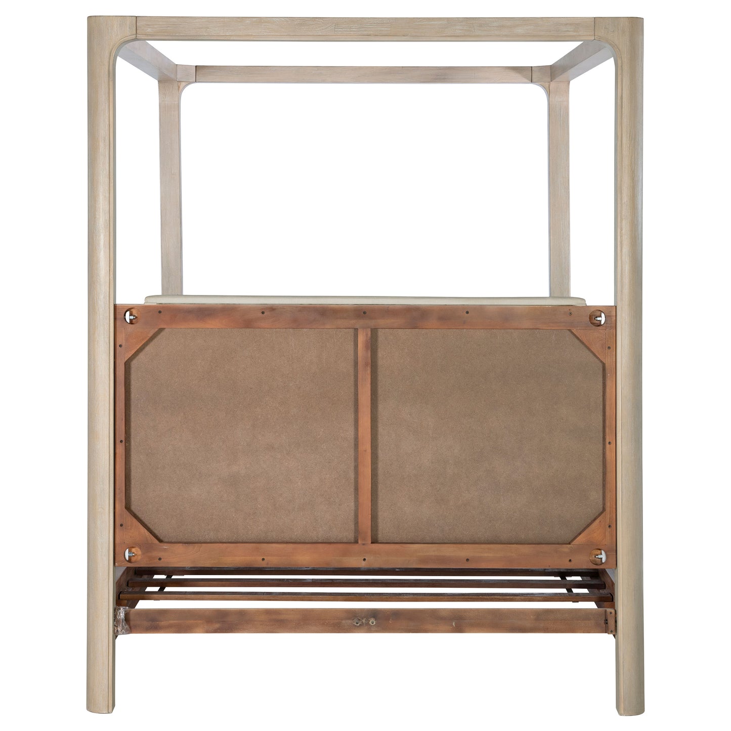 Solano 85-inch Eastern King Canopy Bed Weathered Mango