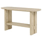 Kailani Coastal Sofa Console Table with Shelf Beige Oak