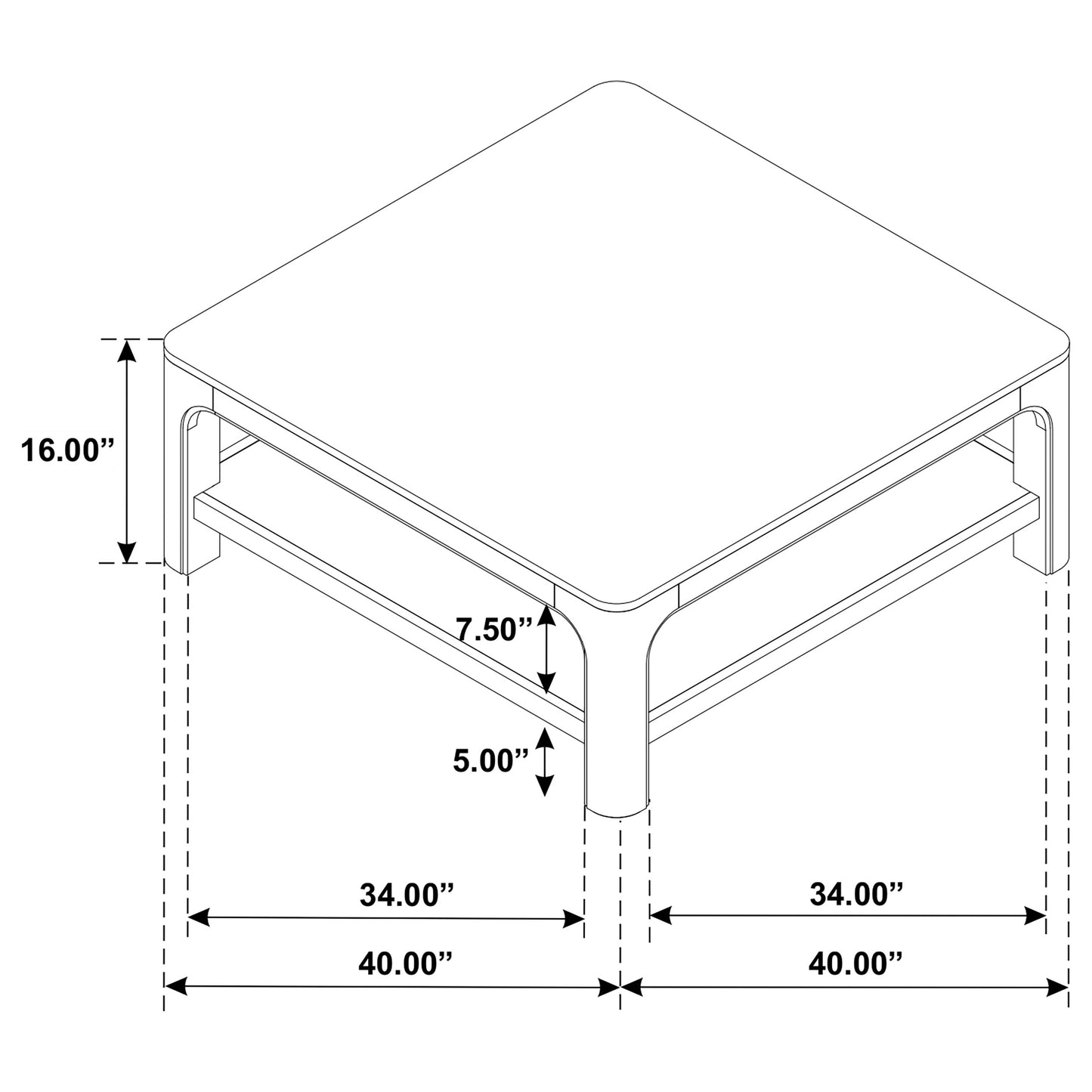 Solano Square Wood Cocktail Coffee Table Weathered Mango