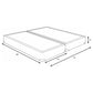Mercer 9-inch Split Eastern King Standard Box Spring Foundation