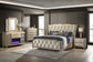Lorient 2-drawer LED Nightstand with USB Ivory and Camel